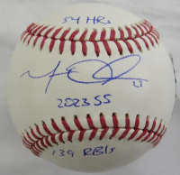 Matt Olson Signed LE OML Baseball Inscribed "54 HRs", "139 RBIs" & "2023 SS" (MLB & Fanatics) at PristineAuction.com