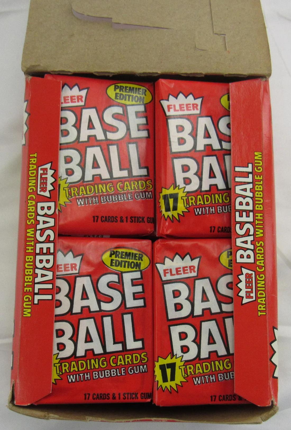 1981 Fleer Baseball Card Wax Box at PristineAuction.com 1981 Fleer Baseball Card Wax Box at PristineAuction.com