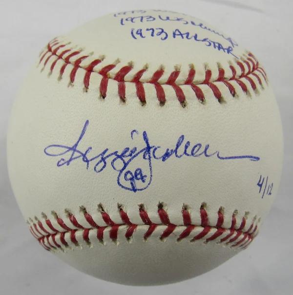 Reggie Jackson Signed LE OML Baseball with Multiple Inscriptions (Steiner & MLB) at PristineAuction.com Reggie Jackson Signed LE OML Baseball with Multiple Inscriptions (Steiner & MLB) at PristineAuction.com