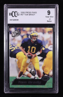 Tom Brady 2000 Press Pass #37 RC (BCCG 9) at PristineAuction.com