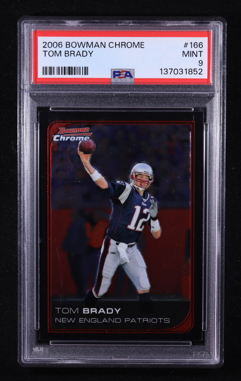 Tom Brady 2006 Bowman Chrome #166 (PSA 9) at PristineAuction.com Tom Brady 2006 Bowman Chrome #166 (PSA 9) at PristineAuction.com