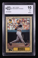 Barry Bonds 1987 Topps #320 RC (BCCG 10) at PristineAuction.com