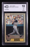 Barry Bonds 1987 Topps #320 RC (BCCG 10) at PristineAuction.com