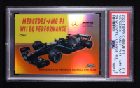 Mercedes-AMG F1 W11 2020 Topps Chrome Formula 1 '54 Topps World on Wheels Orange Refractors #54W16 #09/25 (PSA 8) at PristineAuction.com