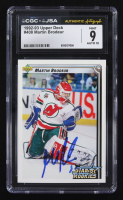 Martin Brodeur Signed 1992-93 Upper Deck Star Rookies #408 RC (CGC 9 | Autograph Graded CGC 10) at PristineAuction.com