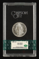1884-CC Morgan Silver $1 Dollar - Carson City - GSA Treasure (CAC MS63) at PristineAuction.com