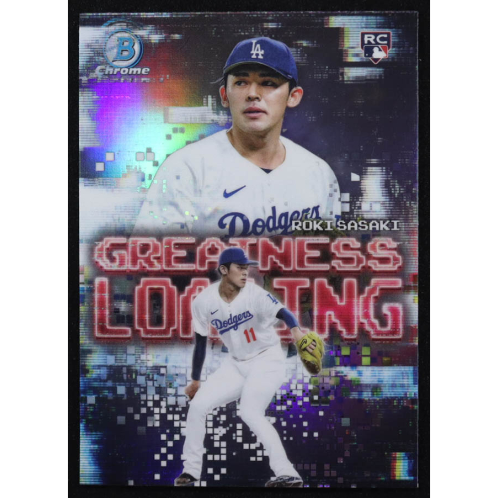 Roki Sasaki 2025 Bowman Chrome Greatness Loading #GL23 RC at PristineAuction.com