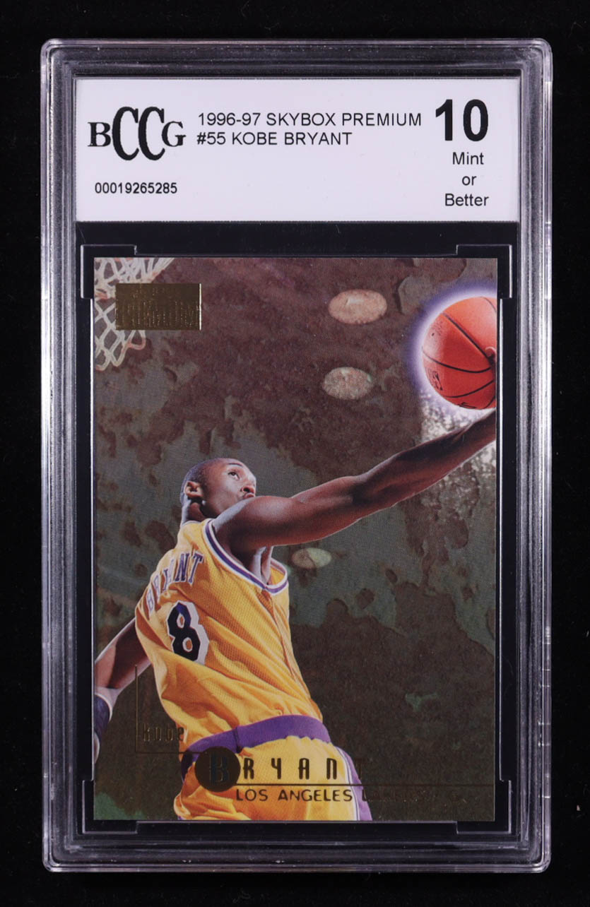 Kobe Bryant 1996-97 SkyBox Premium #55 RC (BCCG 10) at PristineAuction.com Kobe Bryant 1996-97 SkyBox Premium #55 RC (BCCG 10) at PristineAuction.com
