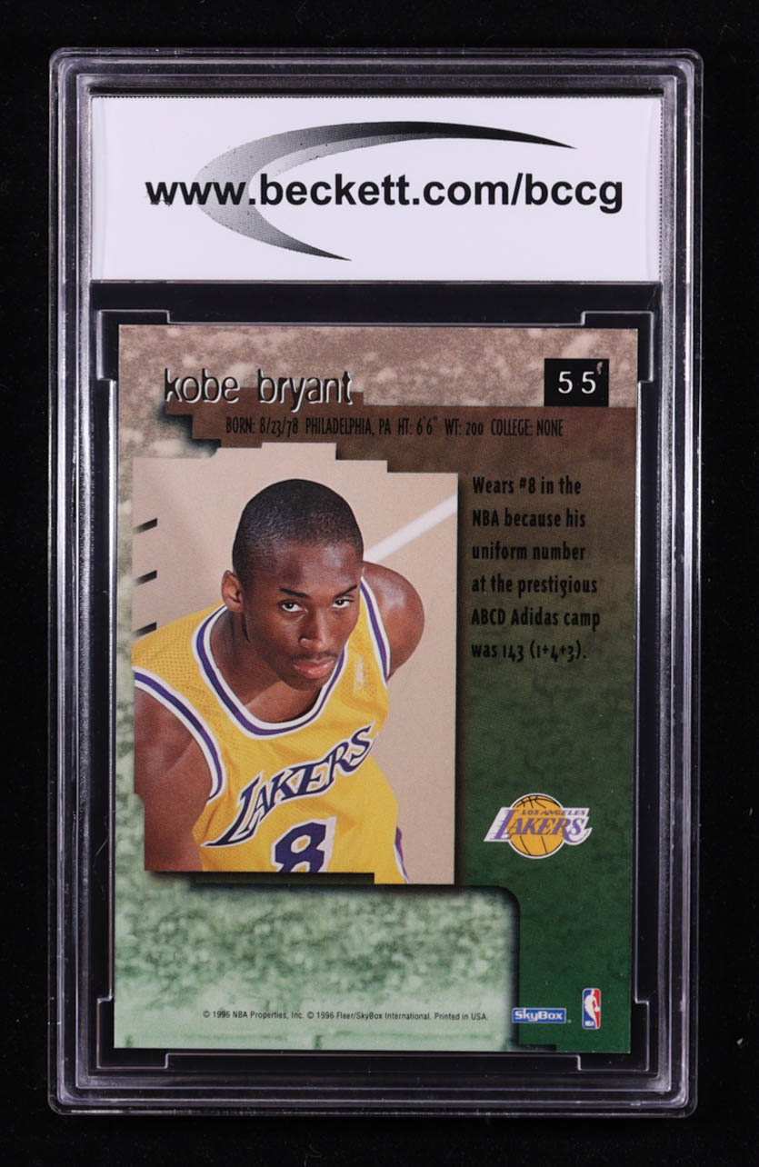 Kobe Bryant 1996-97 SkyBox Premium #55 RC (BCCG 10) at PristineAuction.com Kobe Bryant 1996-97 SkyBox Premium #55 RC (BCCG 10) at PristineAuction.com