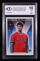 Shohei Ohtani 2018 Topps Archives Coming Attraction #CA1 RC (BCCG 10) at PristineAuction.com