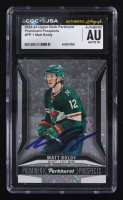 Matt Boldy Signed 2022-23 Upper Deck Parkhurst Prominent Prospects #PP-1 RC (CGC | Autograph Graded CGC 10) at PristineAuction.com