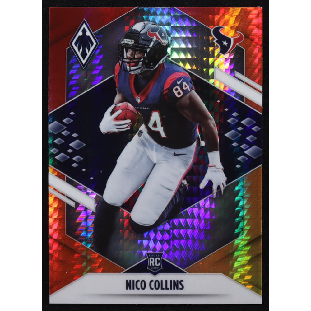 Nico Collins 2021 Panini Phoenix Fire Burst #127 RC at PristineAuction.com