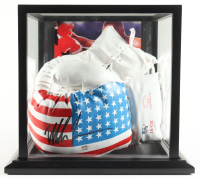 Mike Tyson Signed USA Boxing Gloves Set of (2) with Photoback Display Case (Beckett & PSA) at PristineAuction.com