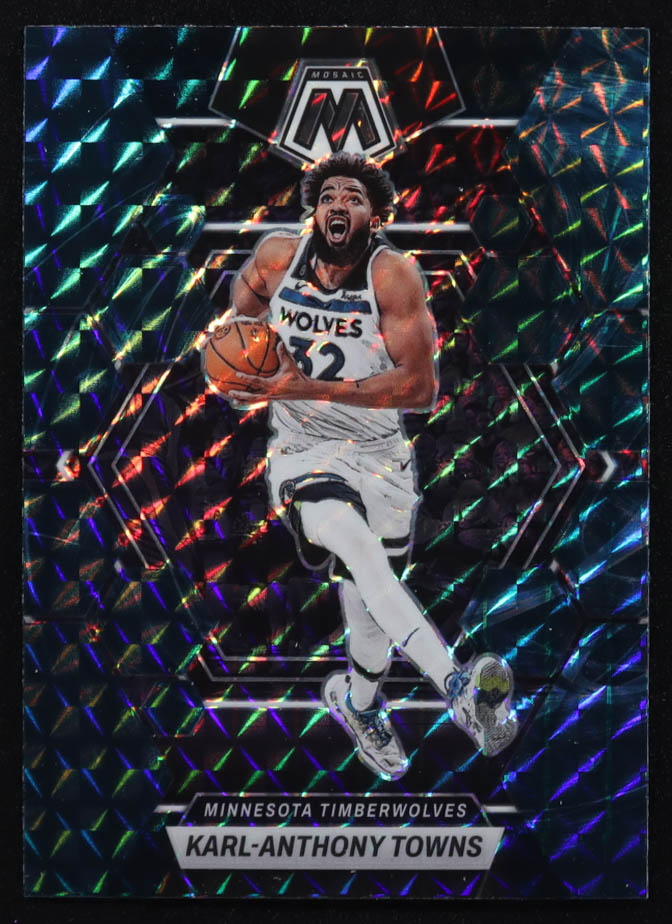 Karl-Anthony Towns 2022-23 Panini Mosaic Mosaic Genesis #115 RC at PristineAuction.com Karl-Anthony Towns 2022-23 Panini Mosaic Mosaic Genesis #115 RC at PristineAuction.com