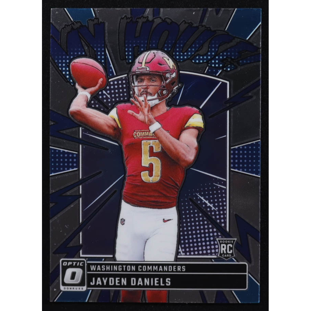 Jayden Daniels 2024 Donruss Optic My House! #9 RC at PristineAuction.com