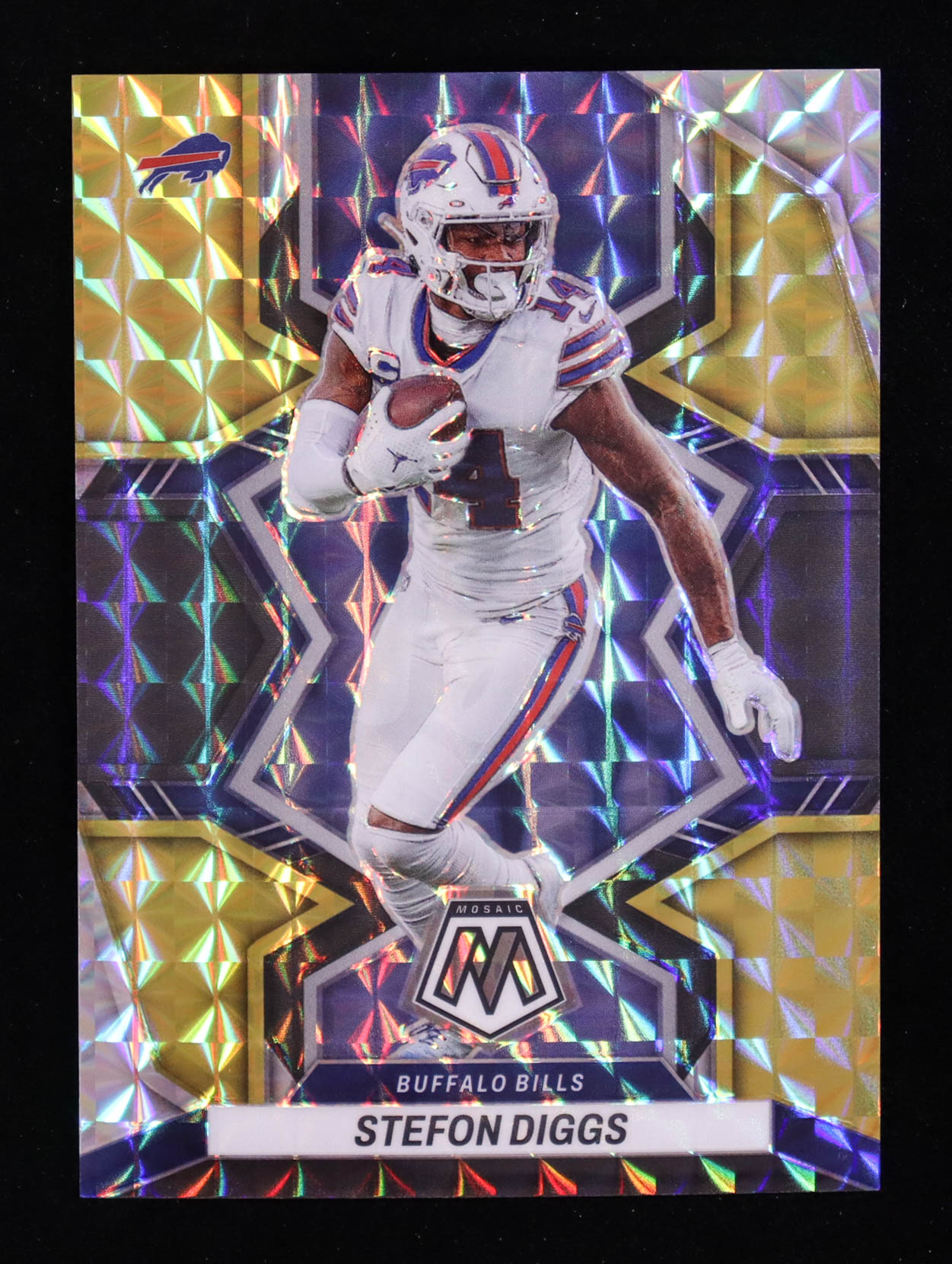 Stefon Diggs 2022 Panini Mosaic Mosaic Choice Black Gold #21 #4/8 at PristineAuction.com Stefon Diggs 2022 Panini Mosaic Mosaic Choice Black Gold #21 #4/8 at PristineAuction.com