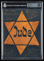 Holocaust Survivors | 8x10 Photo Signed by (8) with Severin Fayerman, Fred Kader with Multiple Inscriptions (BGS) at PristineAuction.com