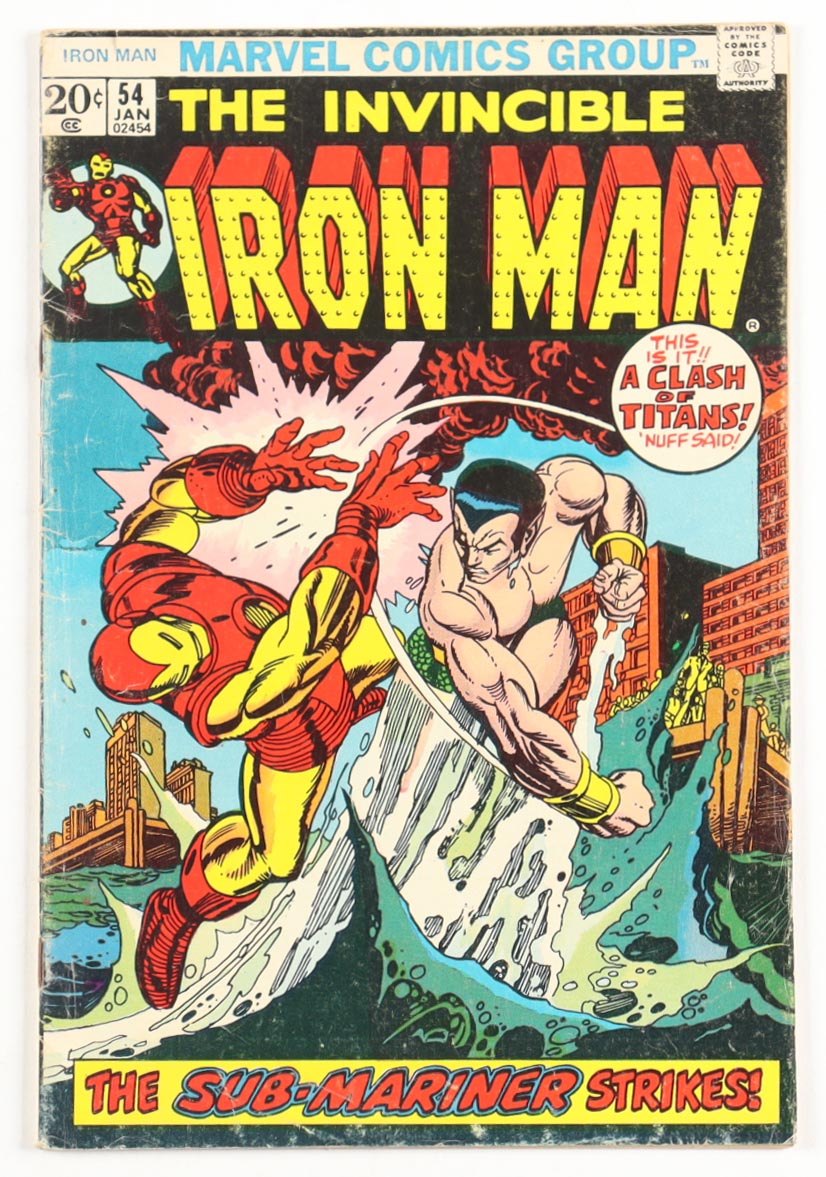 1973 "Iron Man" Issue #54 Marvel Comic Book at PristineAuction.com 1973 "Iron Man" Issue #54 Marvel Comic Book at PristineAuction.com
