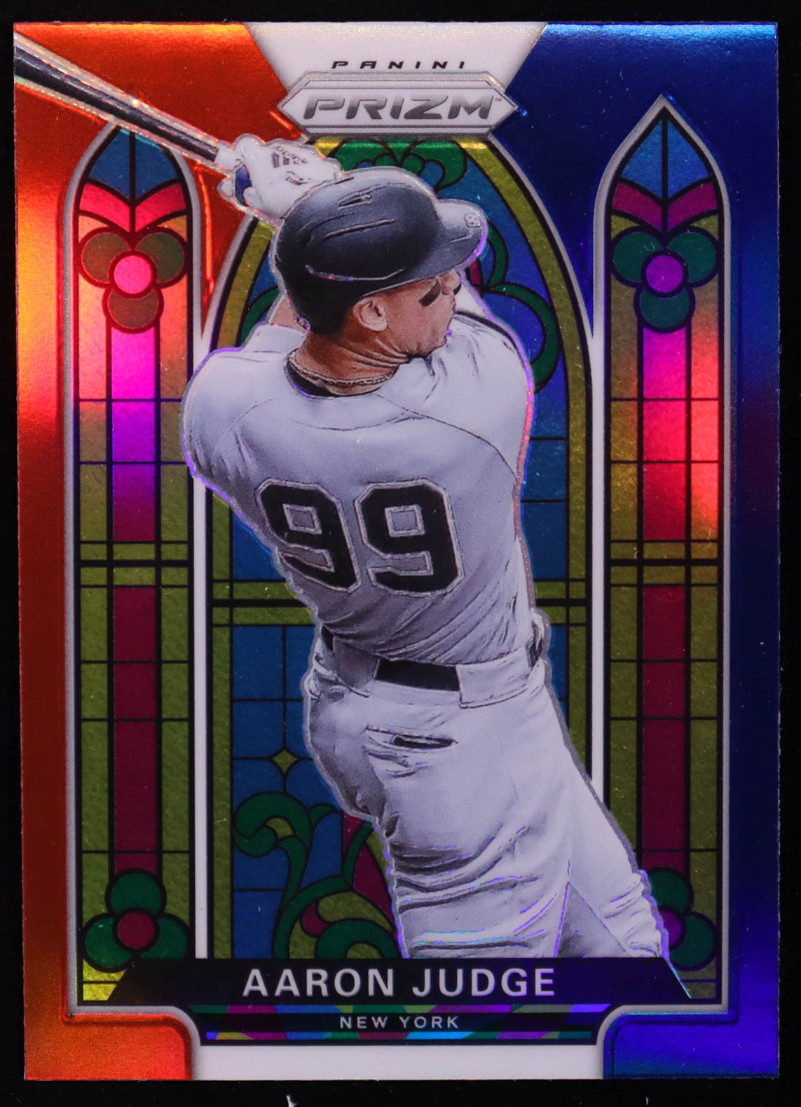 Aaron Judge 2021 Panini Prizm Stained Glass Prizms Red White and Blue #5 at PristineAuction.com Aaron Judge 2021 Panini Prizm Stained Glass Prizms Red White and Blue #5 at PristineAuction.com