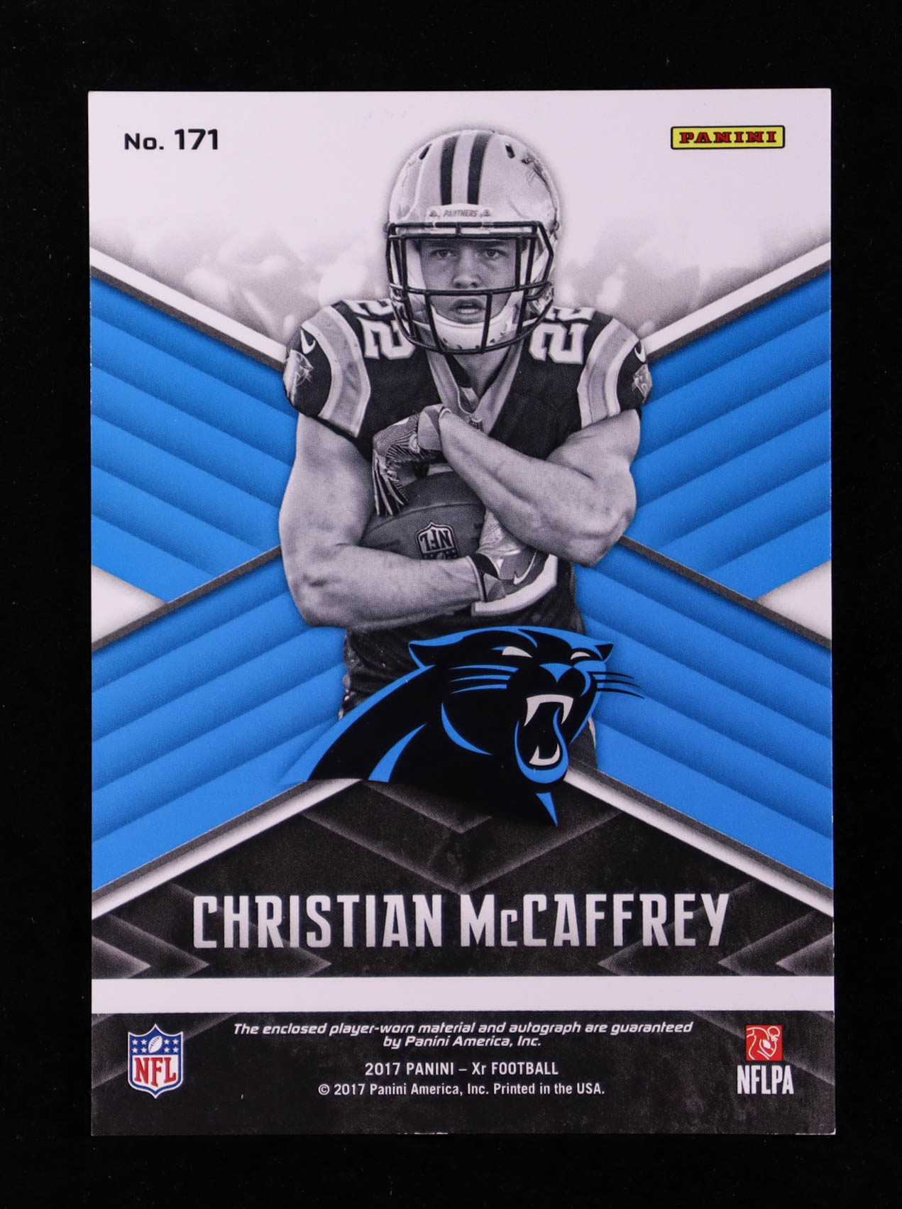 Christian McCaffrey 2017 Panini XR Orange #171 JSY AU RC #4/5 at PristineAuction.com Christian McCaffrey 2017 Panini XR Orange #171 JSY AU RC #4/5 at PristineAuction.com
