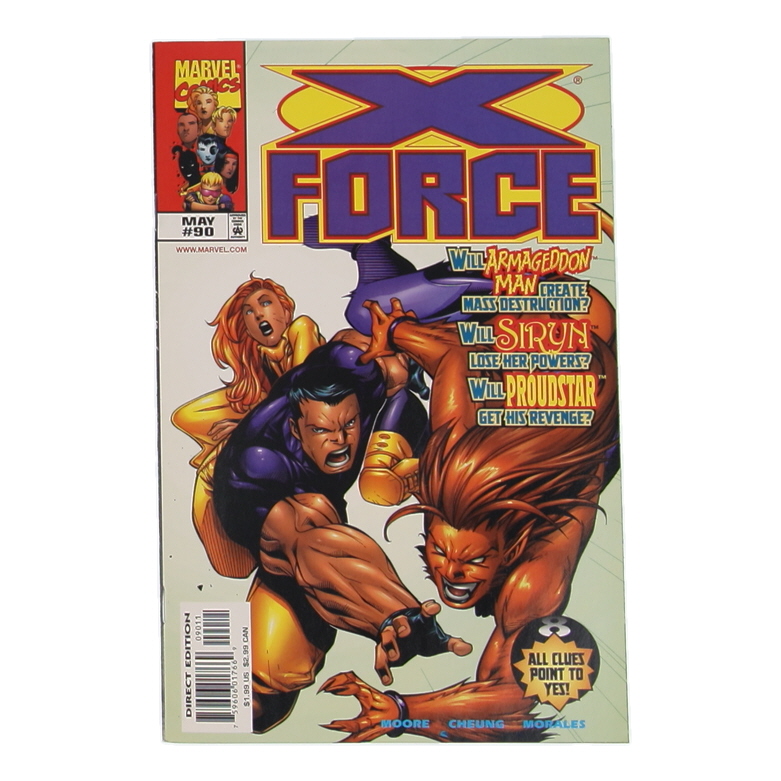 1999 "X-Force" Issue #90 Marvel Comic Book at PristineAuction.com 1999 "X-Force" Issue #90 Marvel Comic Book at PristineAuction.com