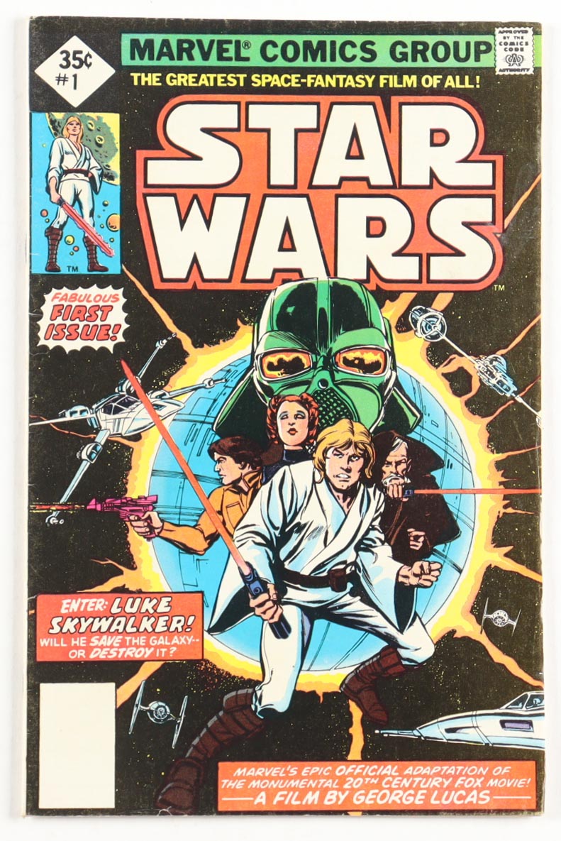 1977 "Star Wars" Issue #1 Marvel Comic Book at PristineAuction.com 1977 "Star Wars" Issue #1 Marvel Comic Book at PristineAuction.com