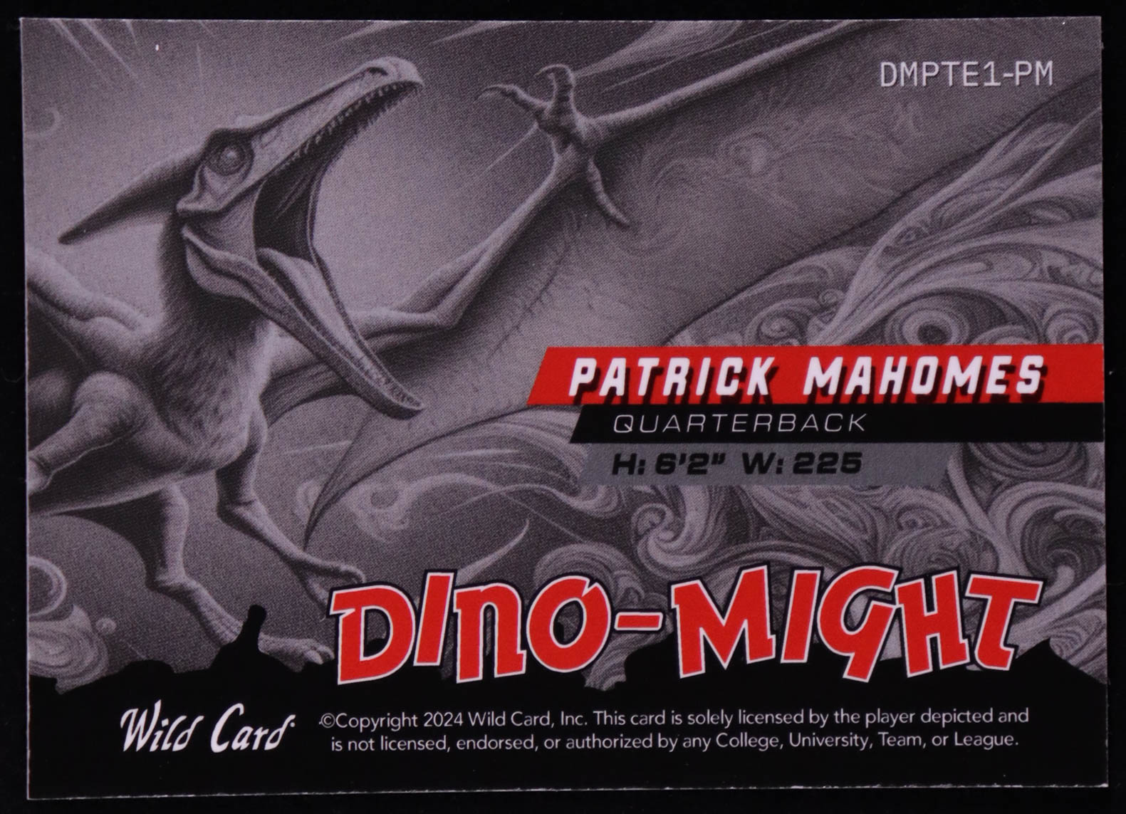 Patrick Mahomes II 2024 Wild Card Alumination Dino-Might Pteradactyl Gold #DMPTE1PM #1/1 at PristineAuction.com Patrick Mahomes II 2024 Wild Card Alumination Dino-Might Pteradactyl Gold #DMPTE1PM #1/1 at PristineAuction.com