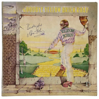 Elton John Signed 1973 "Goodbye Yellow Brick Road" UK First Pressing Album Inscribed "Best Wishes" (Beckett) at PristineAuction.com