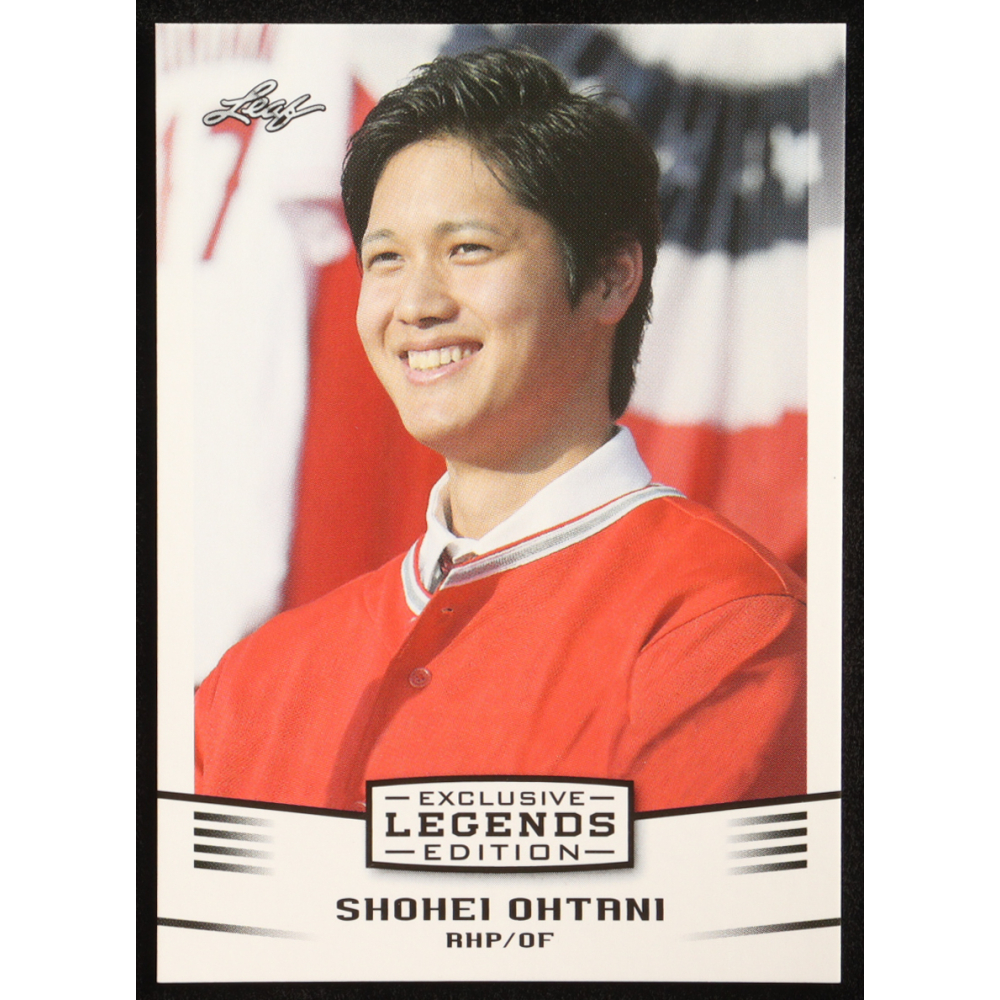Shohei Ohtani 2018 Leaf Ohtani Legends Exclusive Edition #EE01 RC at PristineAuction.com
