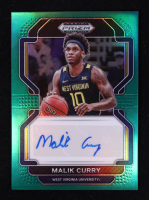 Malik Curry 2022-23 Panini Prizm Draft Picks Draft Picks Autographs Prizms Green #78 RC at PristineAuction.com