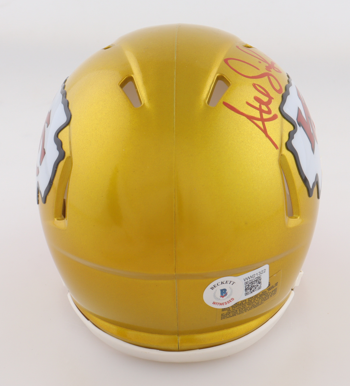 Alex Smith Signed Chiefs Flash Alternate Speed Mini Helmet (Beckett) at PristineAuction.com Alex Smith Signed Chiefs Flash Alternate Speed Mini Helmet (Beckett) at PristineAuction.com