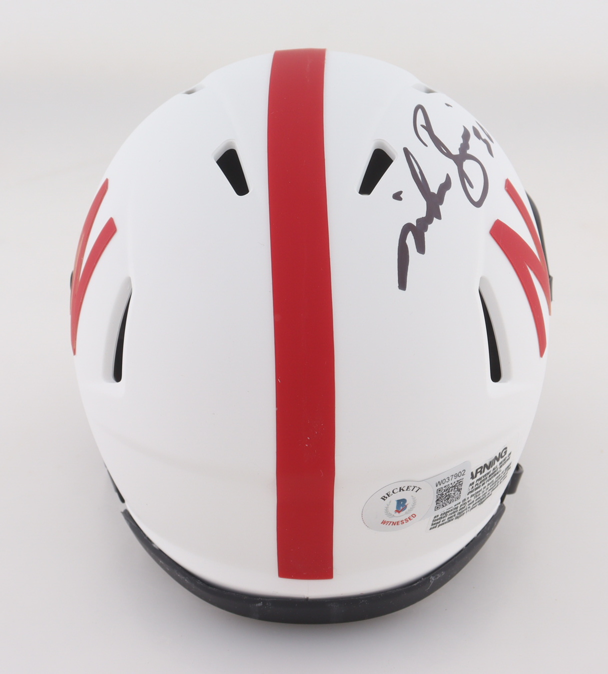 Mike Rozier Signed Nebraska Cornhuskers Lunar Eclipse Alternate Speed Mini Helmet (Beckett) at PristineAuction.com Mike Rozier Signed Nebraska Cornhuskers Lunar Eclipse Alternate Speed Mini Helmet (Beckett) at PristineAuction.com