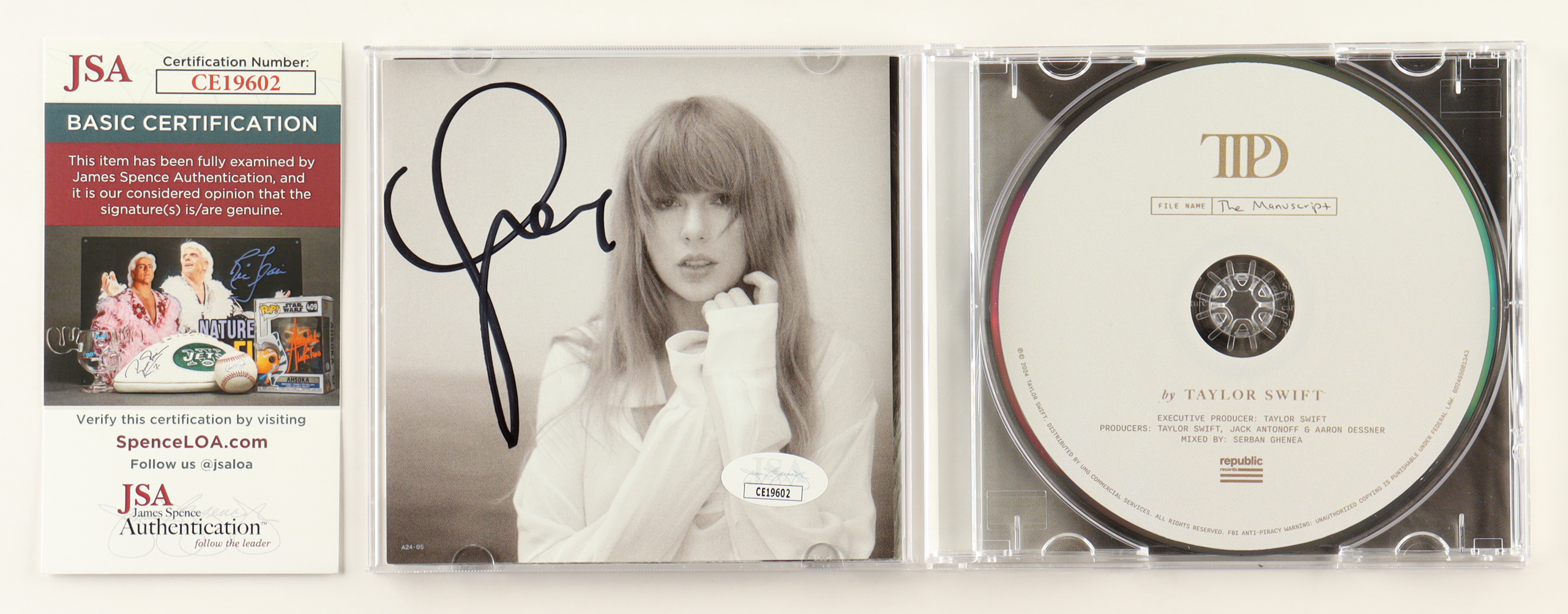 Taylor Swift Signed "The Tortured Poets Department" CD Album Insert (JSA) at PristineAuction.com Taylor Swift Signed "The Tortured Poets Department" CD Album Insert (JSA) at PristineAuction.com