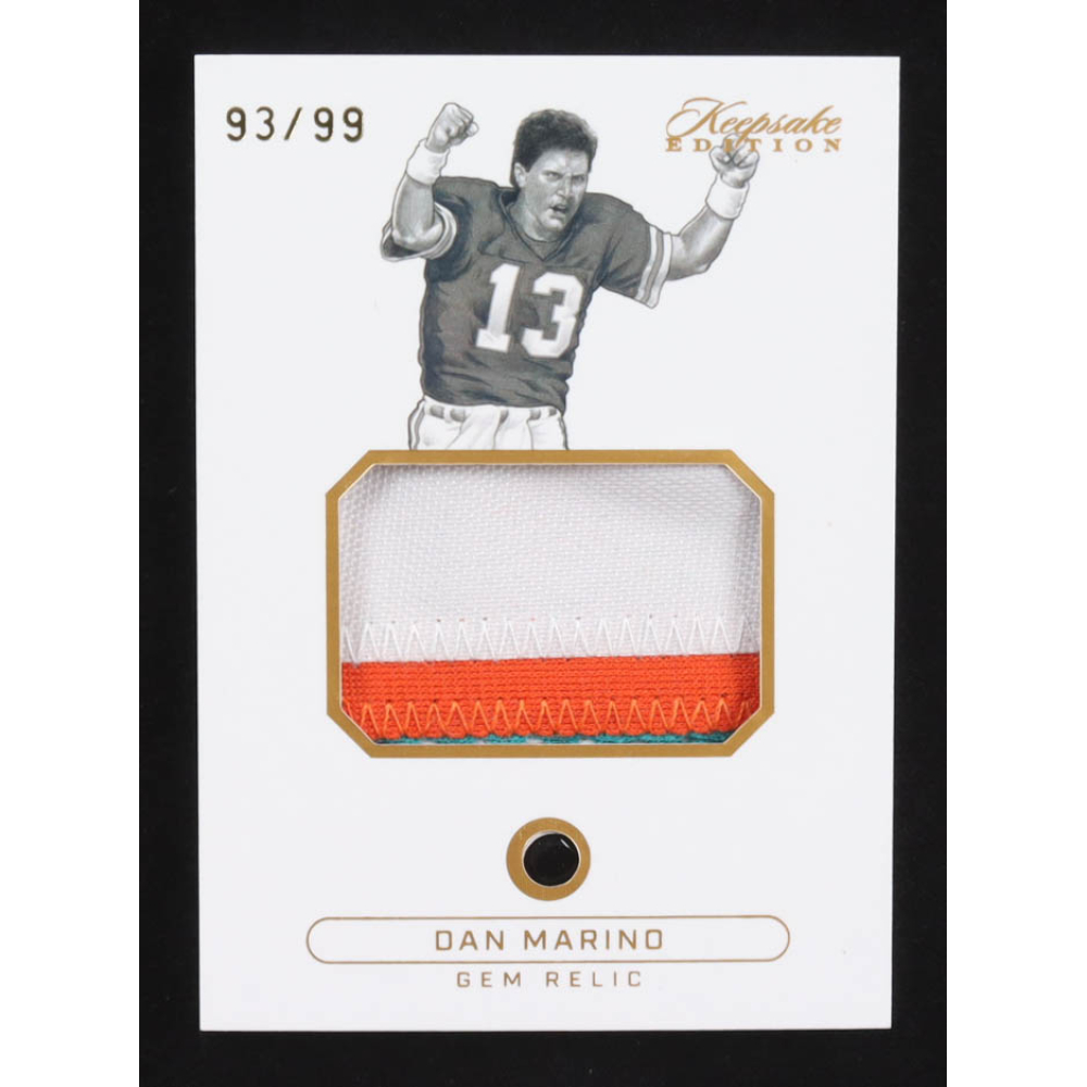 Dan Marino 2024 Keepsake Edition Gem Relic #294 #93/99 at PristineAuction.com