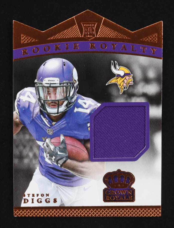 Stefon Diggs 2015 Panini Crown Royale Rookie Royalty #RRM-SD RC #169/199 at PristineAuction.com Stefon Diggs 2015 Panini Crown Royale Rookie Royalty #RRM-SD RC #169/199 at PristineAuction.com