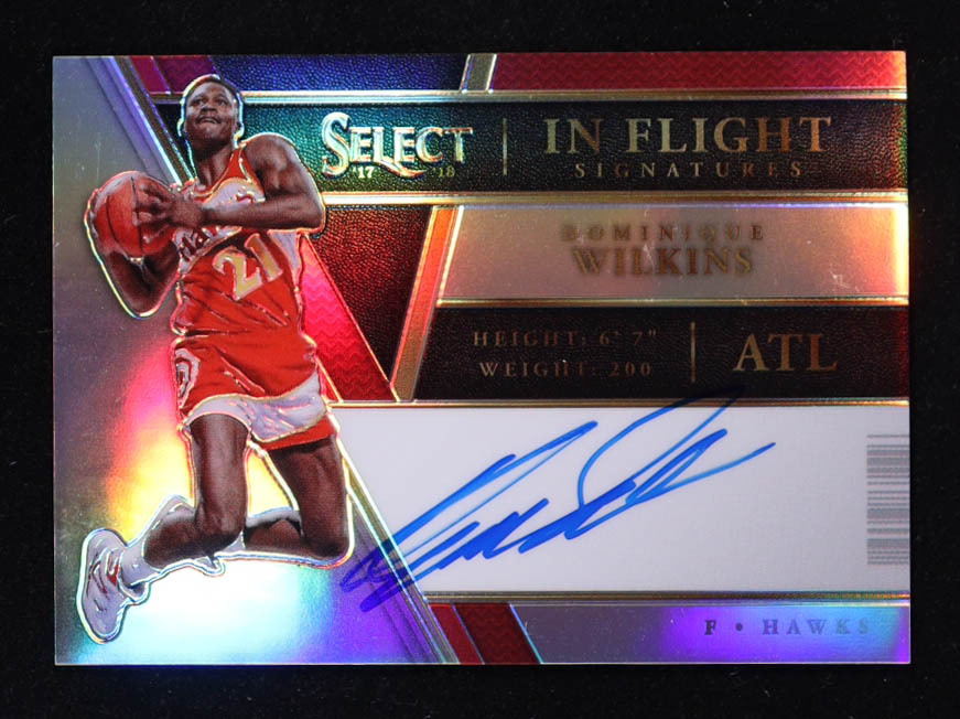 Dominique Wilkins 2017-18 Select In Flight Signatures #IFDW #35/60 at PristineAuction.com Dominique Wilkins 2017-18 Select In Flight Signatures #IFDW #35/60 at PristineAuction.com