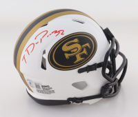Tyrion Davis-Price Signed 49ers Lunar Eclipse Alternate Speed Mini Helmet (Beckett) at PristineAuction.com