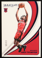 Amen Thompson 2023-24 Immaculate Collection Blue #55 #13/25 RC at PristineAuction.com