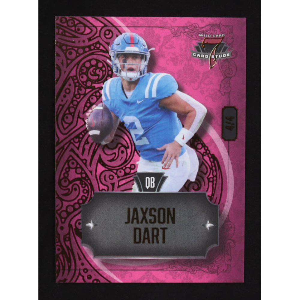 Jaxson Dart 2023 Wild Card 7 Card Studs #7CCL-32 RC #4/4 at PristineAuction.com