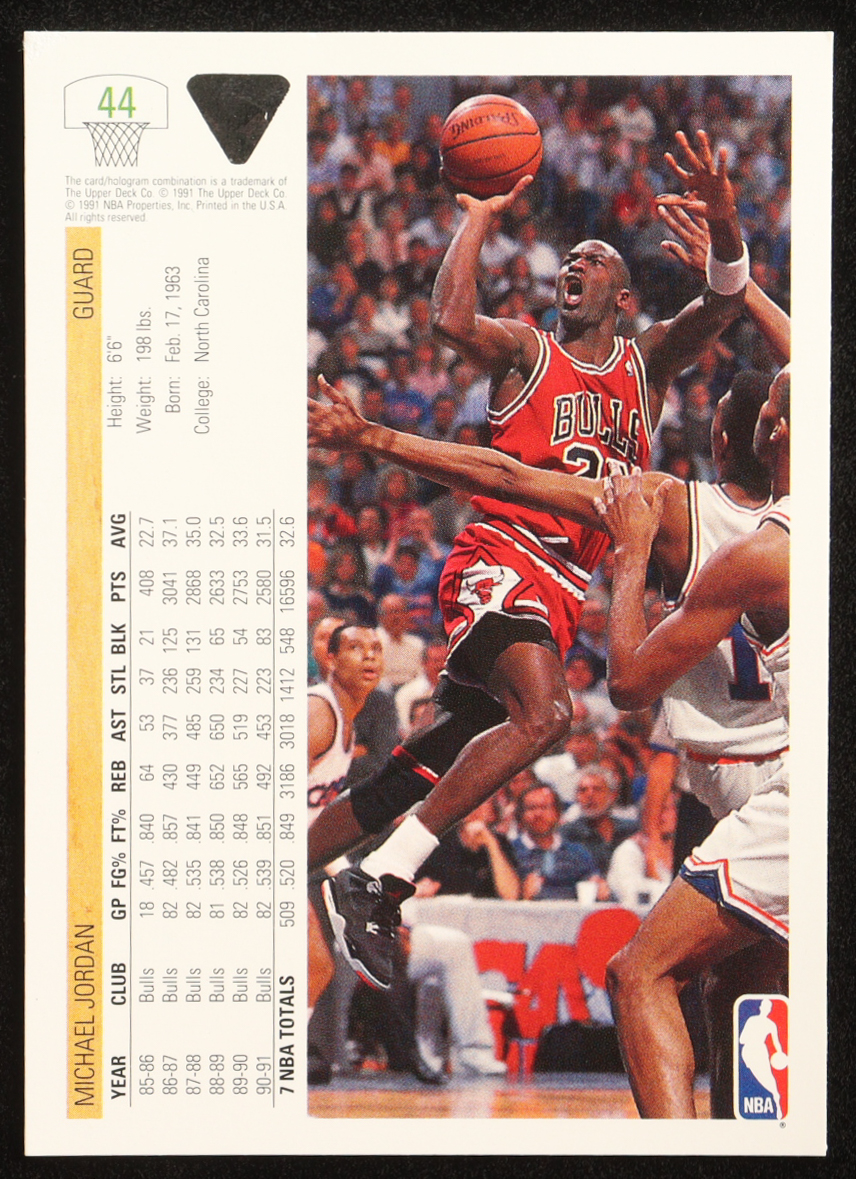 Michael Jordan 1991-92 Upper Deck #44 at PristineAuction.com Michael Jordan 1991-92 Upper Deck #44 at PristineAuction.com
