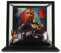 Mike Tyson Signed Set of (2) Vintage Boxing Gloves with Display Case (PSA & Tyson) at PristineAuction.com
