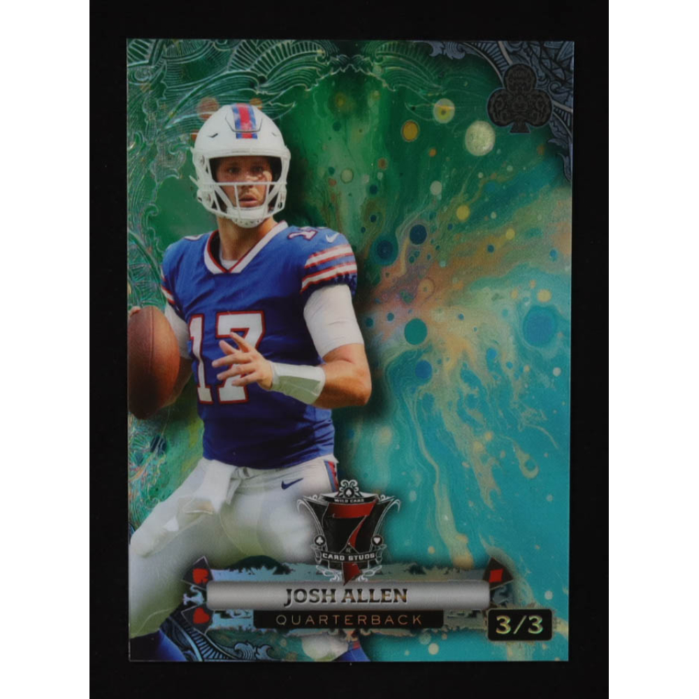 Josh Allen 2024 Wild Card 7 Card Studs #CC7CG-JA #3/3 at PristineAuction.com