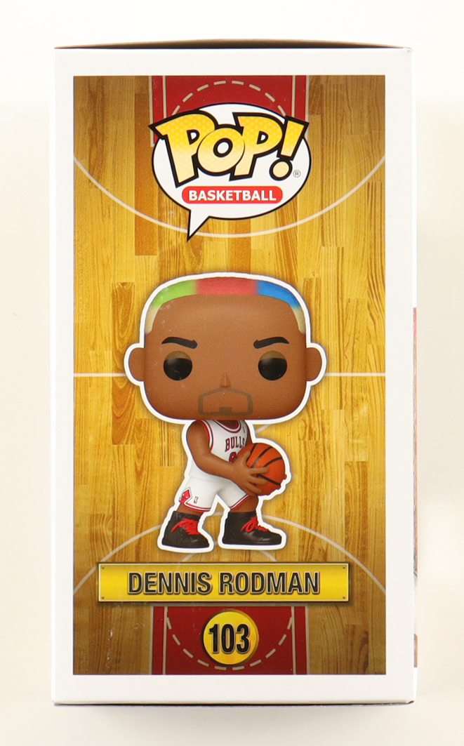 Dennis Rodman Signed Bulls #103 Funko Pop! Vinyl Figure (JSA) at PristineAuction.com Dennis Rodman Signed Bulls #103 Funko Pop! Vinyl Figure (JSA) at PristineAuction.com