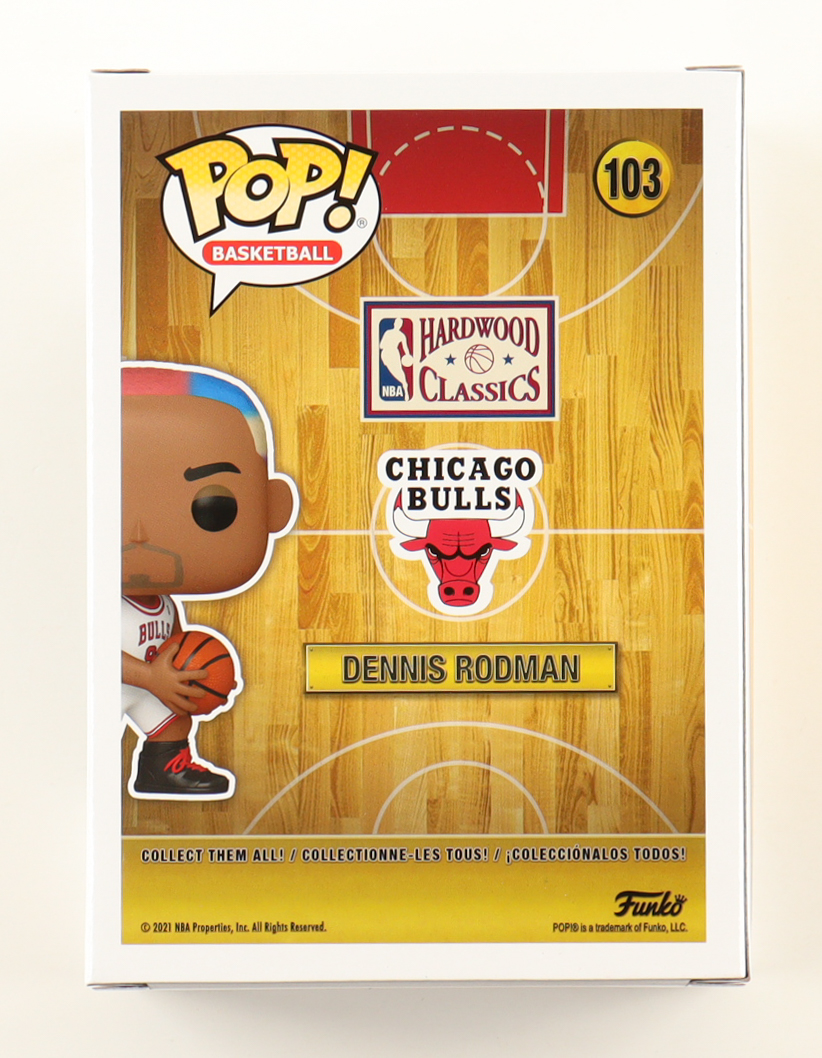 Dennis Rodman Signed Bulls #103 Funko Pop! Vinyl Figure (JSA) at PristineAuction.com Dennis Rodman Signed Bulls #103 Funko Pop! Vinyl Figure (JSA) at PristineAuction.com