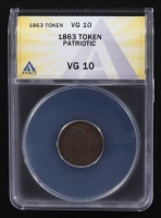 1863 For Public Accomodation - United States Copper Civil War Token F-37/434a (ANACS VG10) at PristineAuction.com