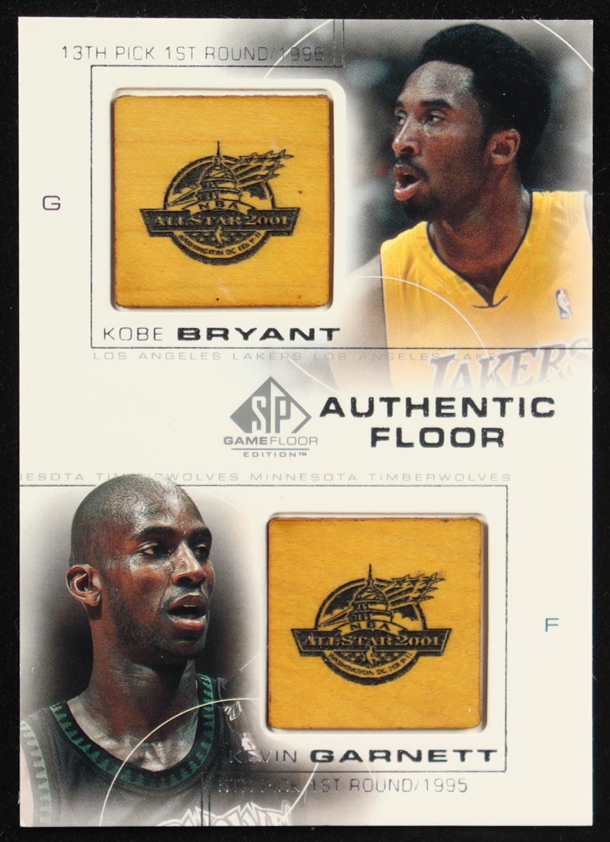 Kobe Bryant / Kevin Garnett 2000-01 SP Game Floor Authentic Floor Combos #C21 at PristineAuction.com Kobe Bryant / Kevin Garnett 2000-01 SP Game Floor Authentic Floor Combos #C21 at PristineAuction.com