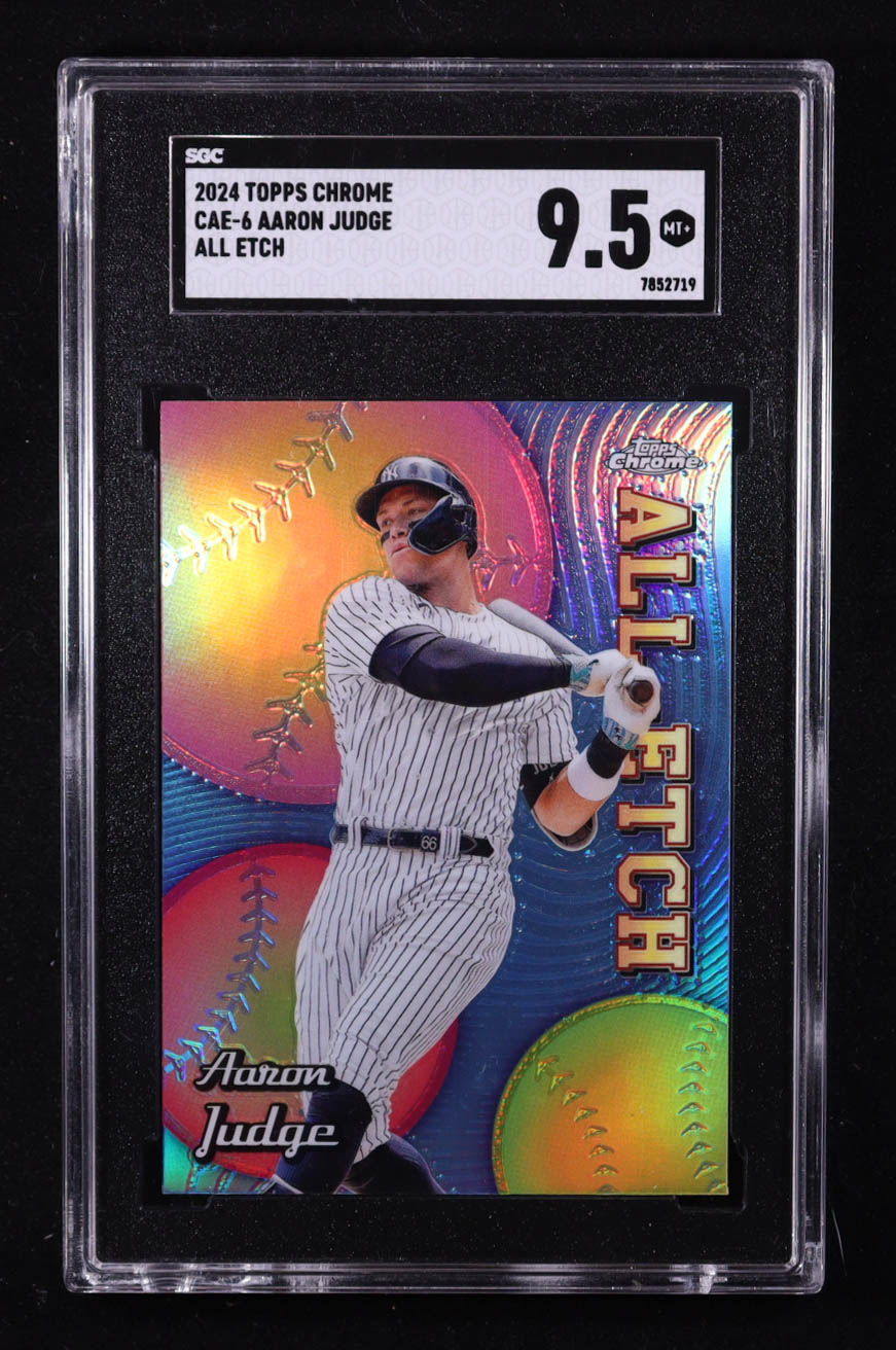 Aaron Judge 2024 Topps Chrome All Etch #CAE6 (SGC 9.5) at PristineAuction.com Aaron Judge 2024 Topps Chrome All Etch #CAE6 (SGC 9.5) at PristineAuction.com
