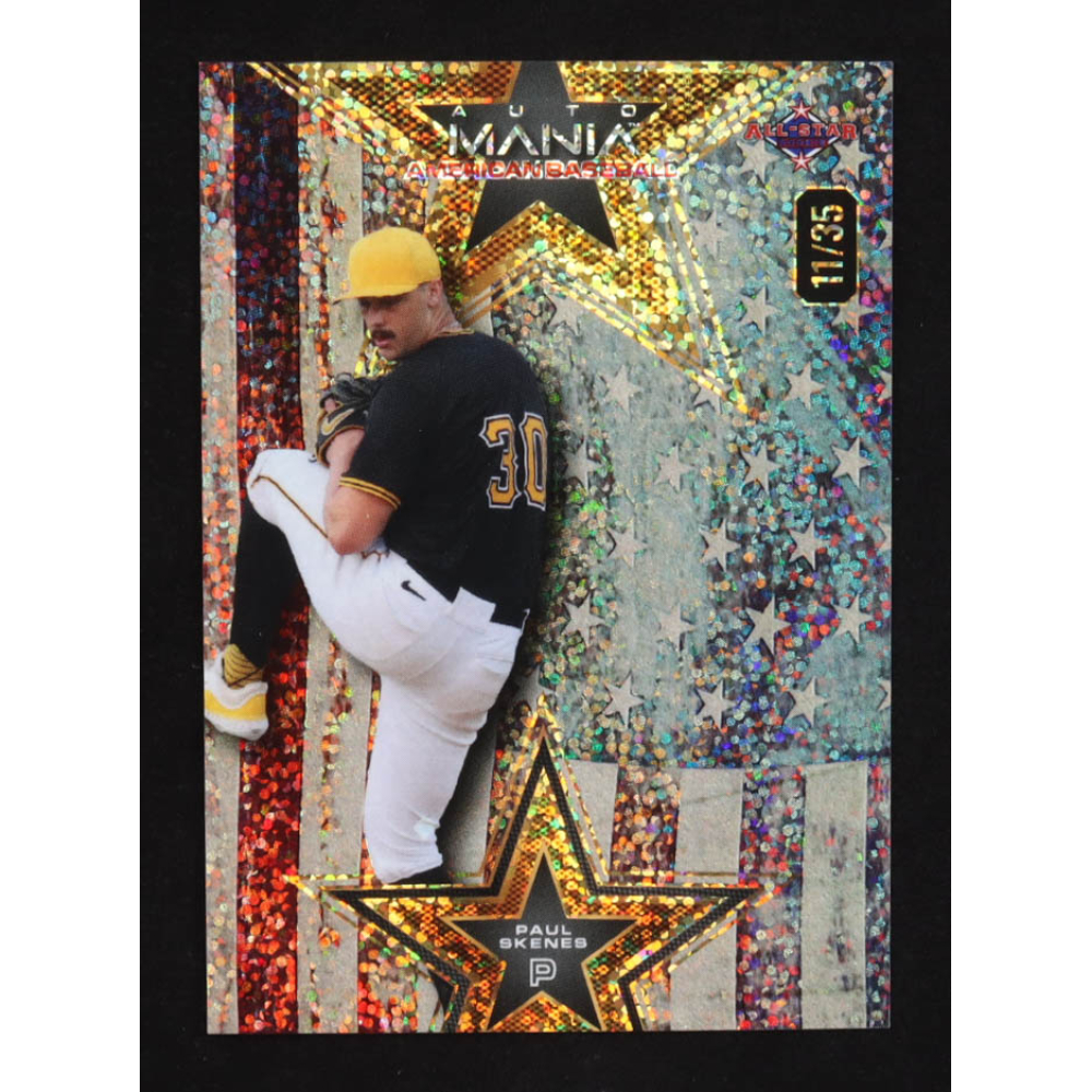 Paul Skenes 2024 Wild Card Auto Mania American Baseball All-Stars #AMAS-PS RC #11/35 at PristineAuction.com