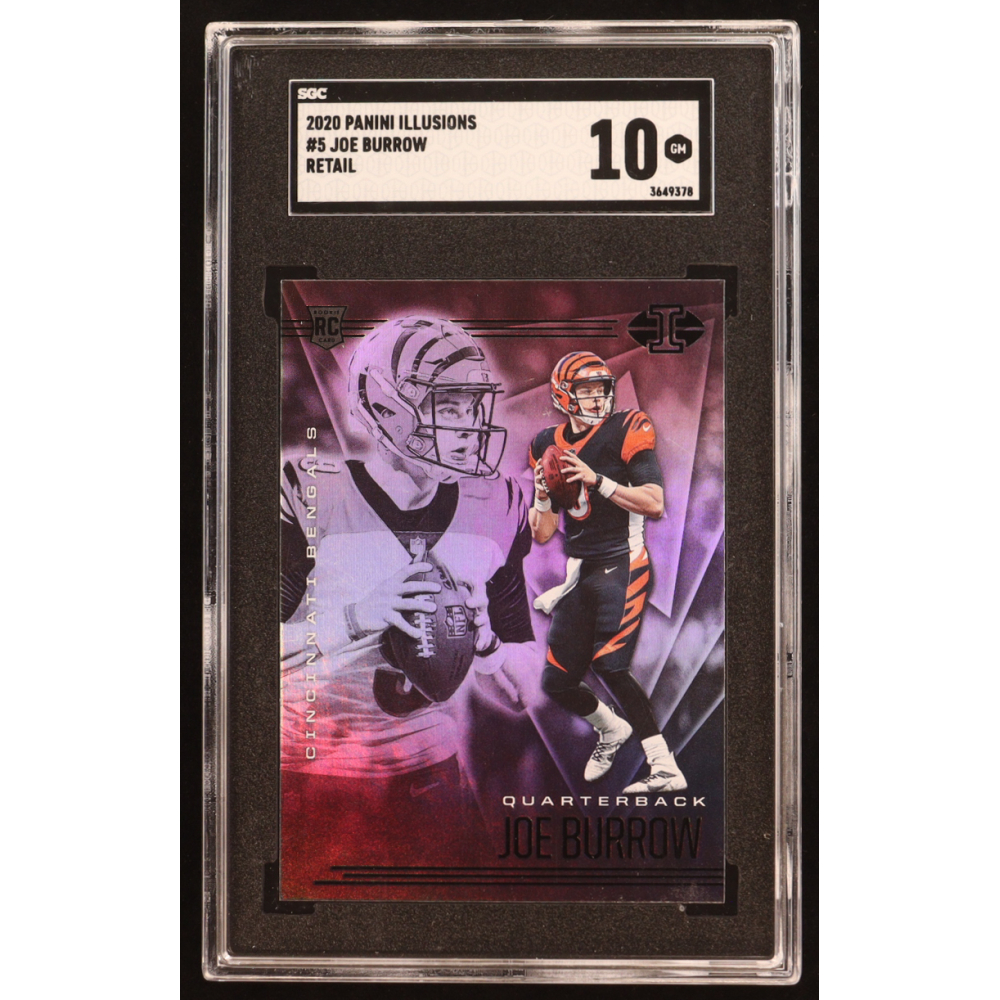 Joe Burrow 2020 Panini Illusions Retail #5 RC (SGC 10) at PristineAuction.com