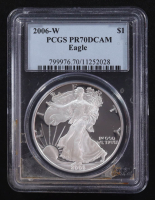 2006-W American Silver Eagle $1 Coin (PCGS Proof 70 Deep Cameo) at PristineAuction.com